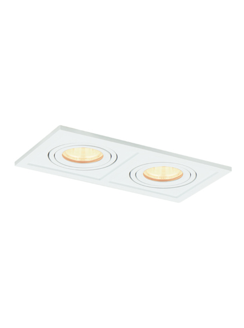 Troy 35 inbouwspot 2-l set CTA wit incl. lamphouder GU10 en GU10 lichtbron