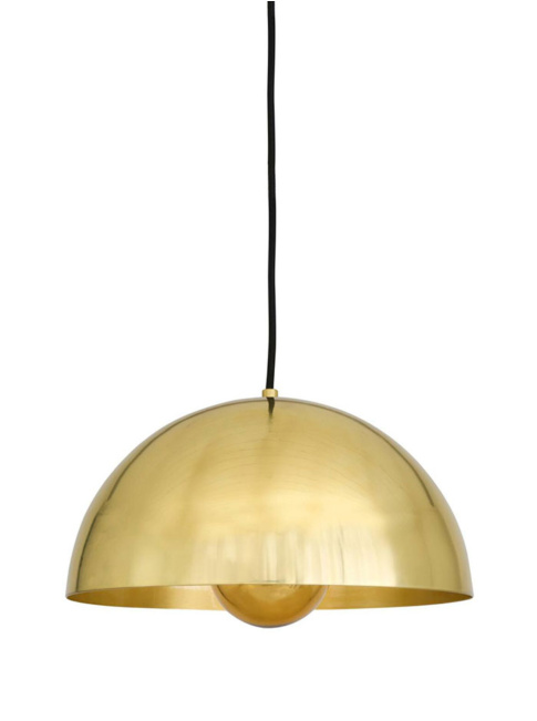 Maua hanging lamp E27 polished brass