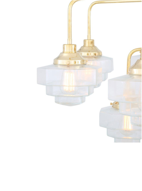 Siena crown 13x E27 polished brass