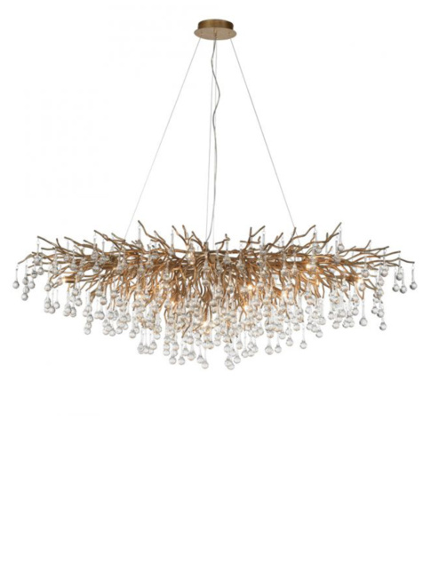 Ghiaccioli hanglamp 15-lichts antiek messing