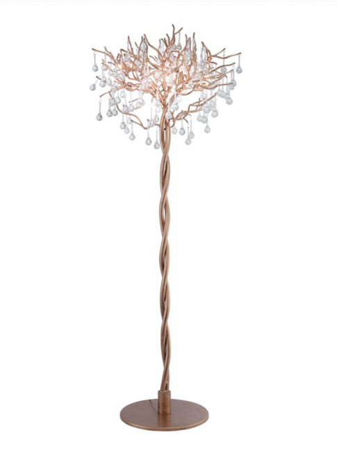 Ghiaccioli vloerlamp 5-lichts antiek messing