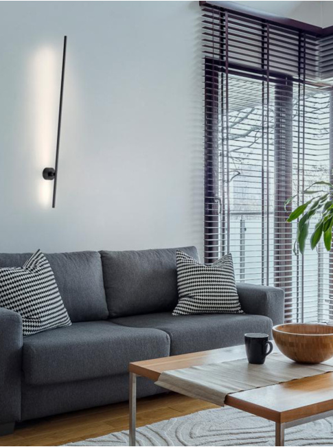 Accia wall lamp black