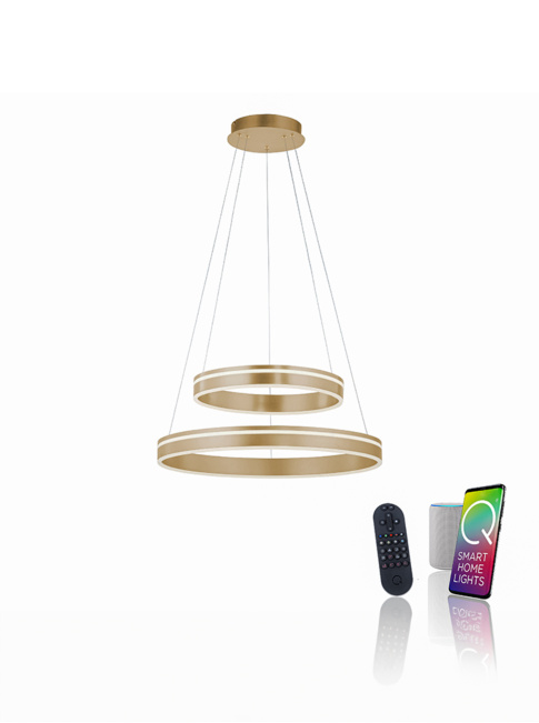 Avisio hanging lamp 65W 2700-5000K matt brass