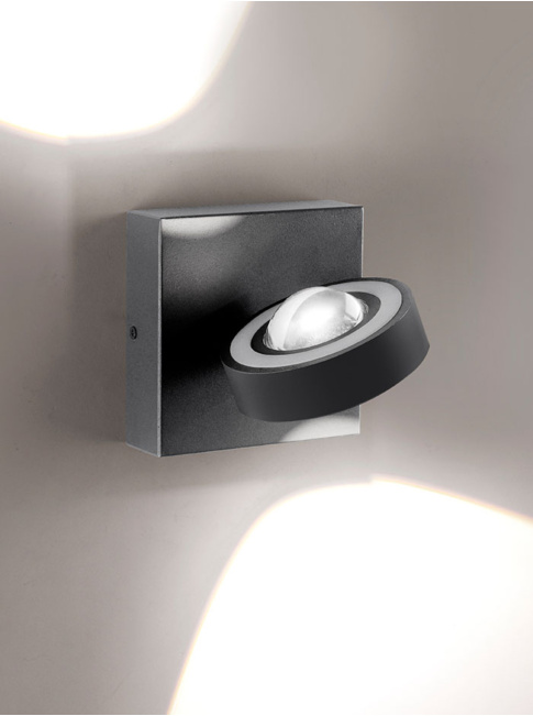 Doppio wandlamp antraciet rgb+tw 2700-5000K