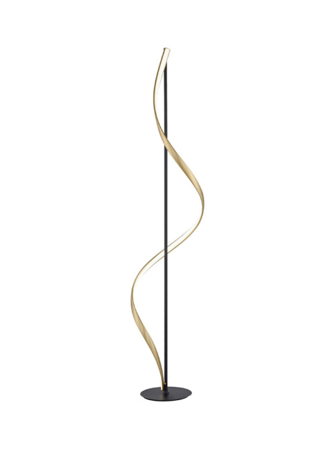 Helix vloerlamp goud/antraciet