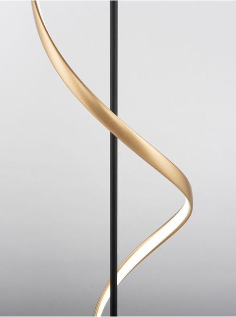 Helix gold/anthracite floor lamp