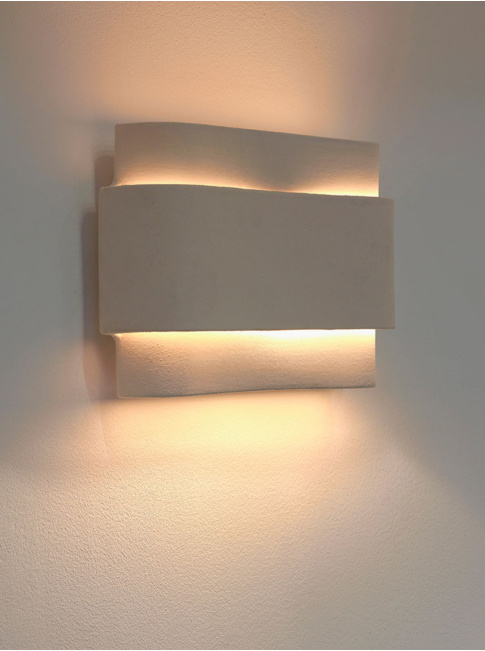 KARMINA wandlamp JB keramiek E14 max 5W beige - Wandlampen