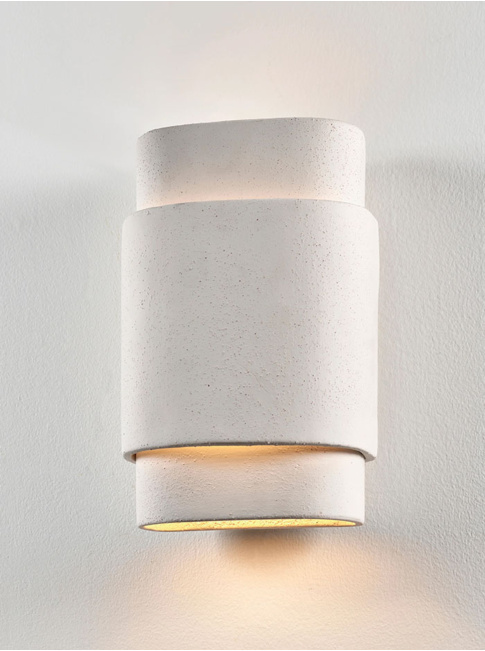 KARMINA Wandlamp PB keramiek E14 max 5W beige - Wandlampen