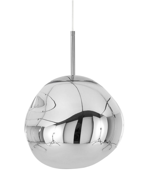 Melt mini E14 chrome hanging lamp by Tom Dixon