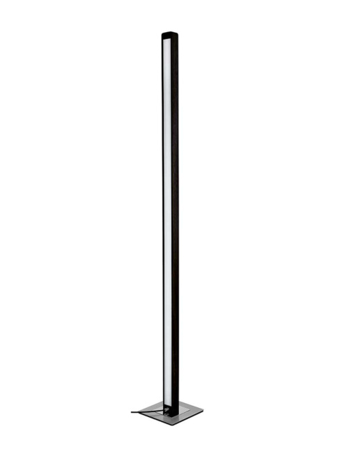 Wood black floor lamp