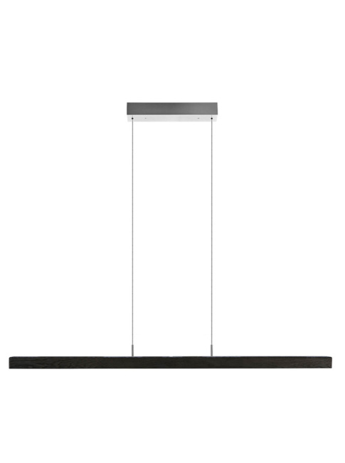 WOOD hanging lamp L: 160 cm black