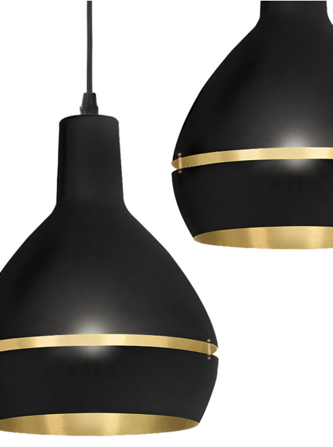 Hala sliced hanglamp rond 3-lichts E27 ontworpen door Peter Kos