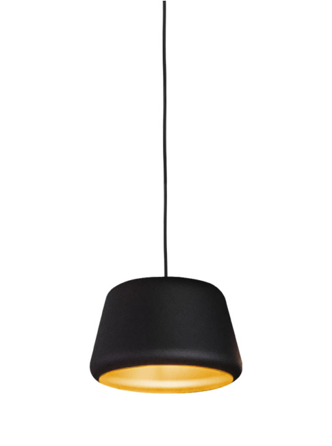 Tommy 27 black/gold hanging lamp designed by Peter Kos