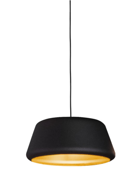 Tommy 45 black/gold hanging lamp designed by Peter Kos