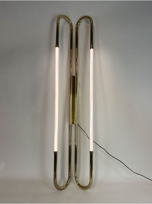 Hugo design gold wall/ceiling lamp
