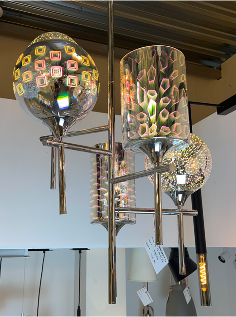 Nebula hanglamp 5-L chroom