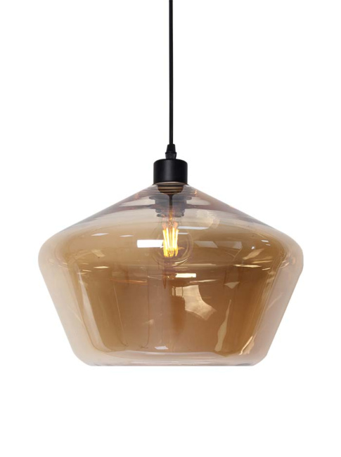 Icosa hanglamp d:34cm h:22,5cm koper