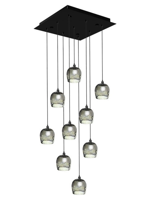 Duchess hanglamp 9-lichts E14 vierkant ontworpen door Hip Studio
