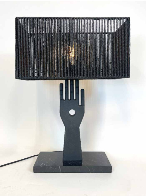Nocturnals hand tafellamp E27 zwart ontworpen door Monique Des Bouvrie