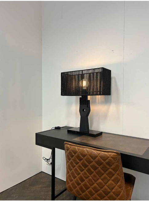 Nocturnals hand tafellamp E27 zwart ontworpen door Monique Des Bouvrie