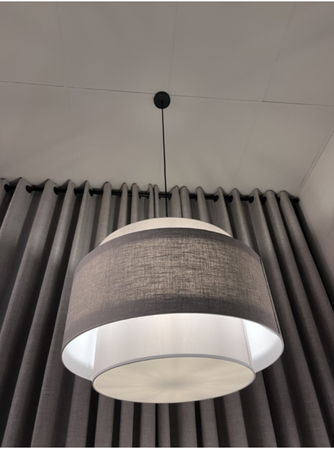 Halo shade hanging lamp ø70cm dark gray
