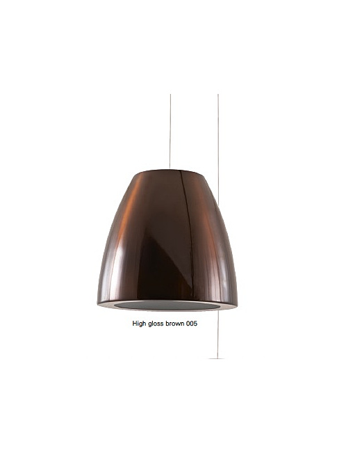Hala presso hanglamp E27 75W hoogglans bruin