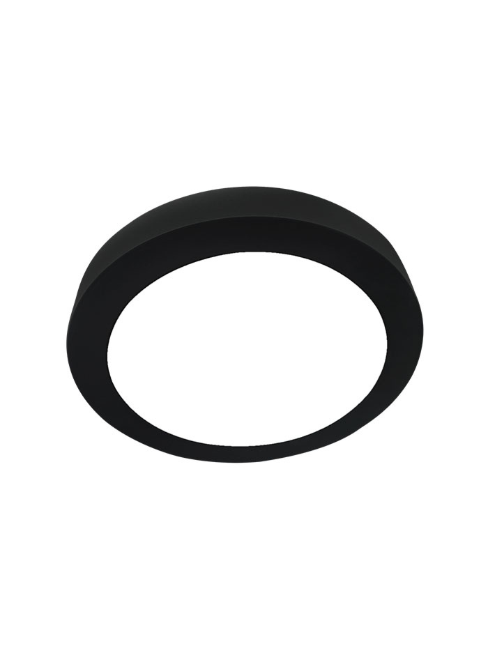 TACHION DALI ceiling light 18W round black - Plafondlampen