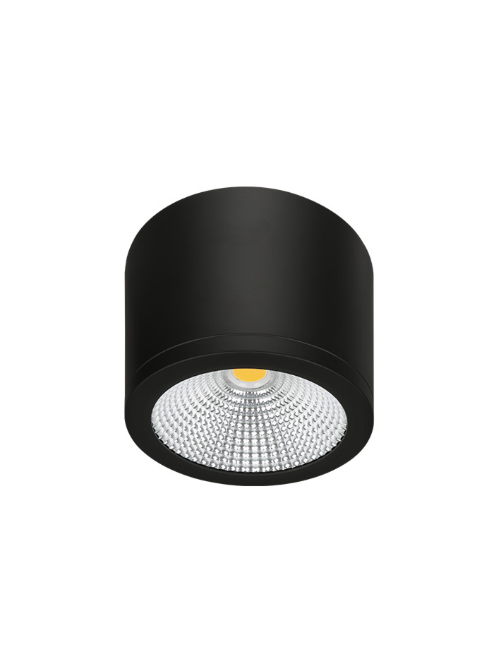 FORNELLO opbouwspot 25W 3000K zwart IP54 - Opbouwspots