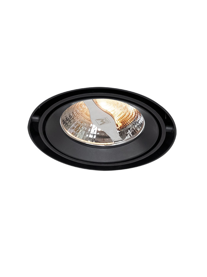 PALERMO 70 XS inbouwarmatuur zwart - Inbouwspots