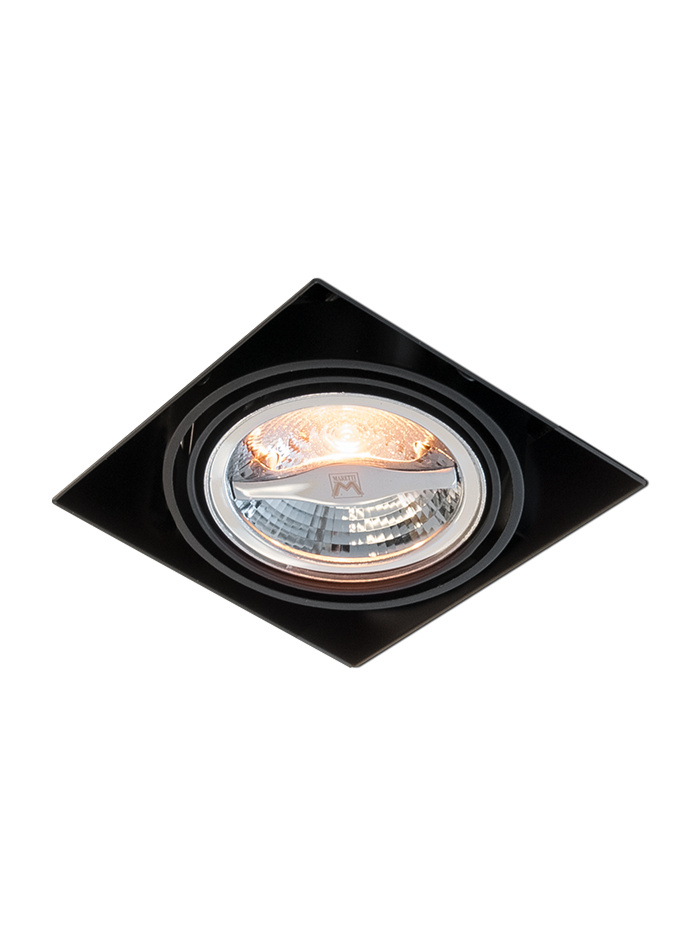 PORTOFINO 70 recessed luminaire 1-light black - Inbouwspots