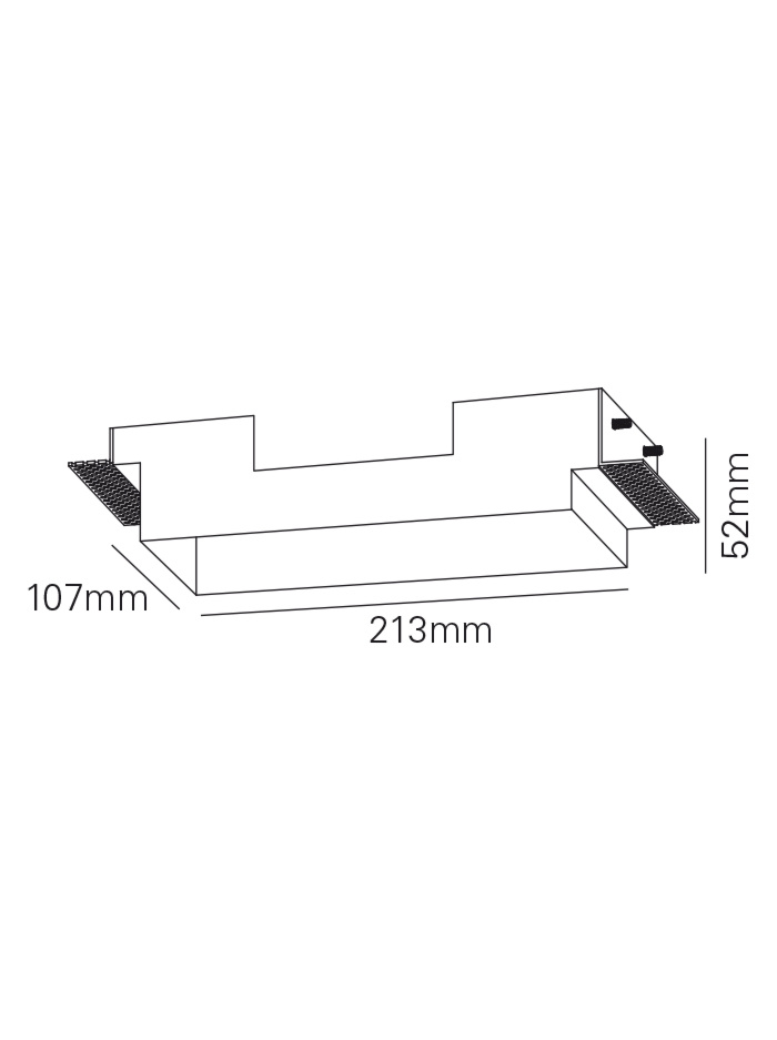 INSTALLATIEKIT voor PORTOFINO 70 XS 2-lichts - Accessoires