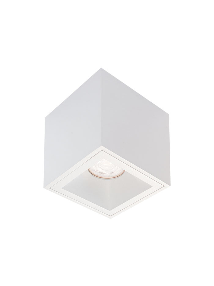 Flare 50 Square E plafondlamp wit ontworpen door Mariska Jagt - Opbouwspots