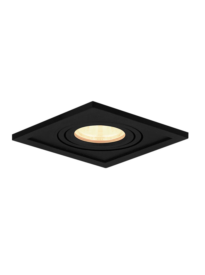 TROY 35 built-in luminaire 1-light black - Inbouwspots