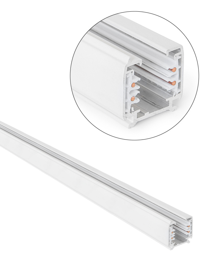 MAR-TRACK 3-fase rail 2m wit - Railverlichting