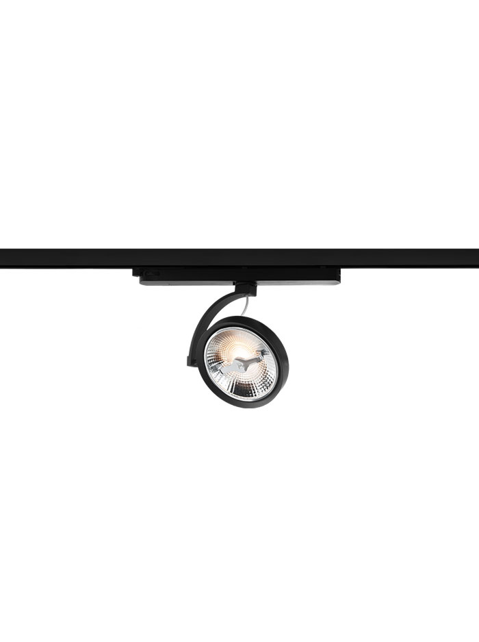 KNOX 111 3-phase track spot black DALI2 dimmable - Railverlichting