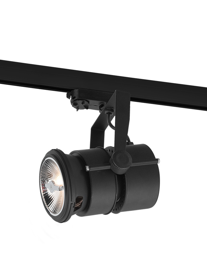 COMBAT 111 3-fase railspot zwart - Railverlichting