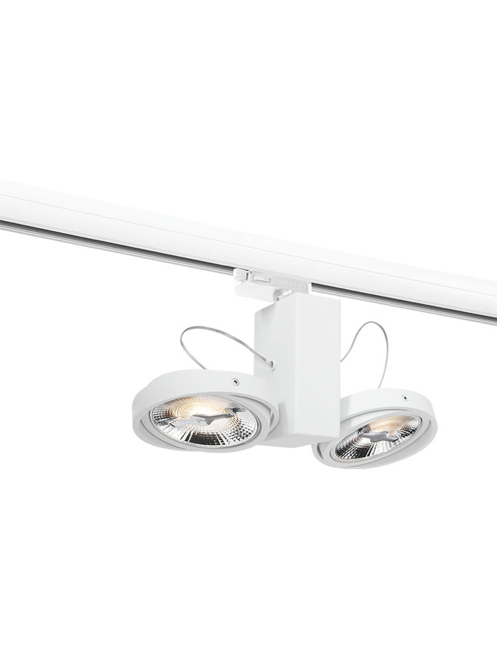 Chique 111 3-phase dali rail spotlight 1-light white