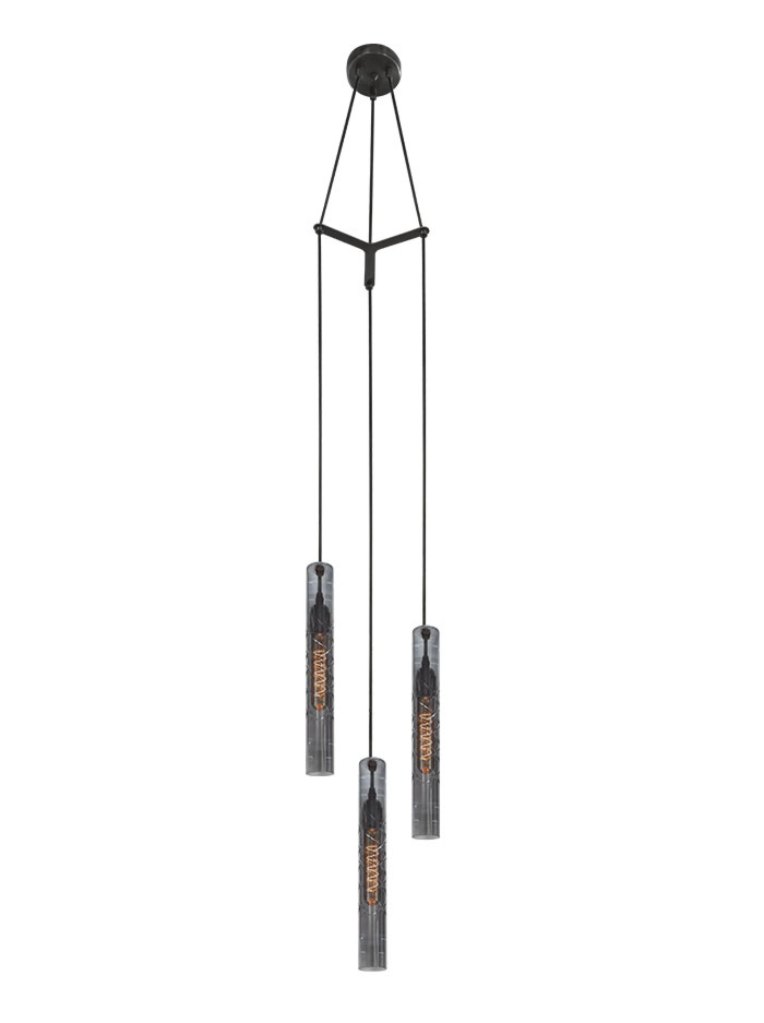 ICON hanglamp 3-lichts smoke - Hanglampen