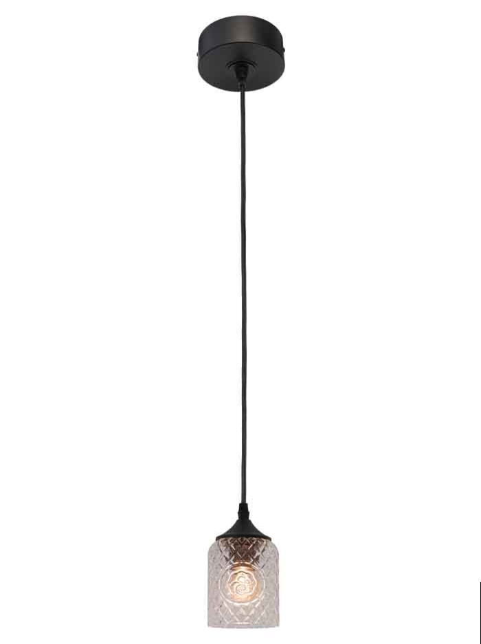 Johnnie 1-light clear hanging lamp