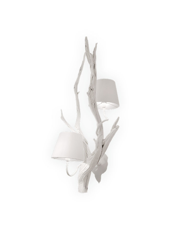 Oak wall lamp 2-light white designed by Eric Kuster - Wandlampen