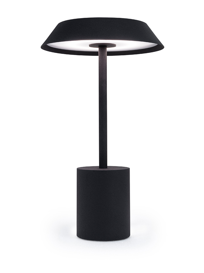 BISTRO black rechargeable table lamp - Tafellampen