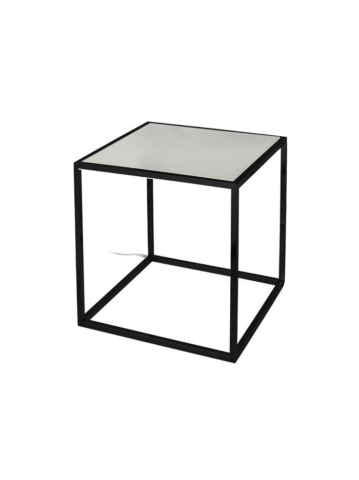 SINGLE CUBE tafellamp hoogte 65cm zwart - Tafellampen