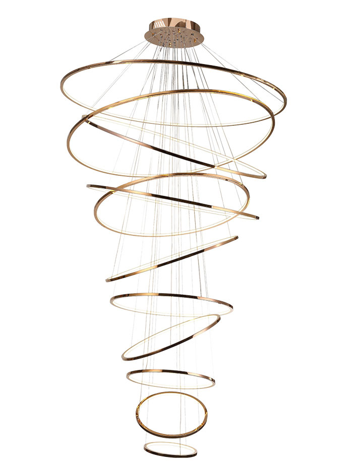 LUXURY hanglamp 11-lichts messing - Hanglampen
