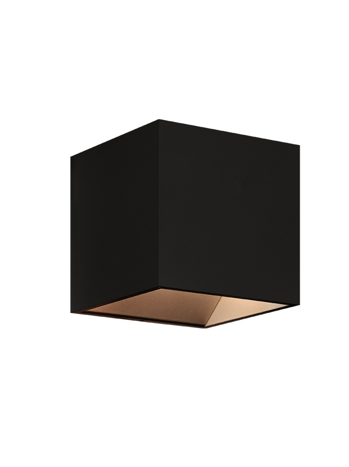 INLET wandlamp vierkant zwart - Wandlampen