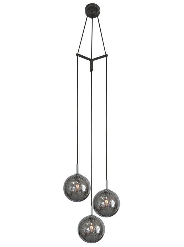 INCISO Pendant Light 3-Light Smoke - Hanglampen
