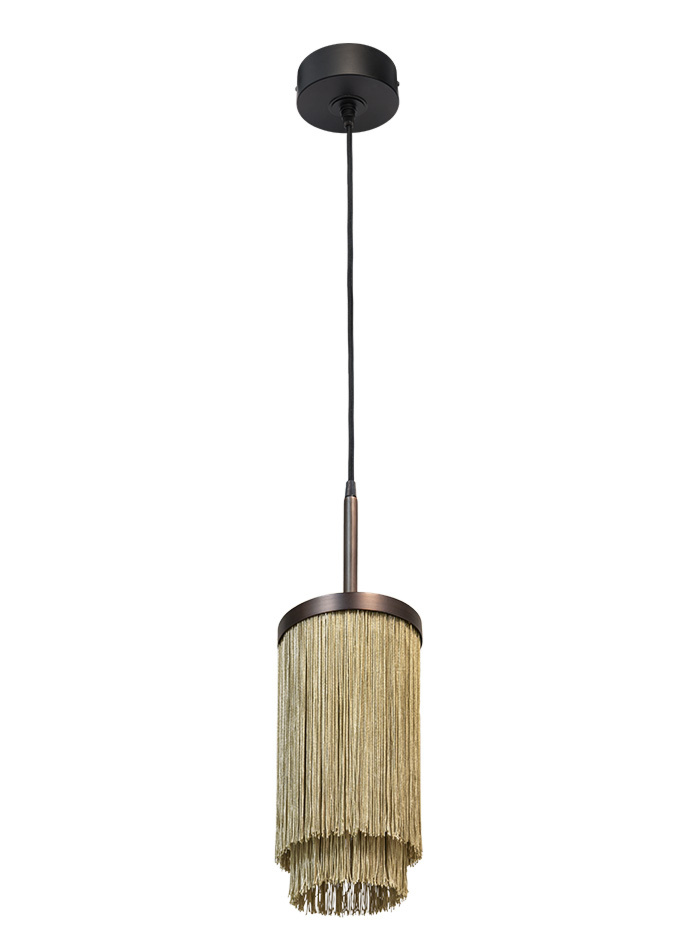 Fringes hanglamp d:16cm brons ontworpen door Patrick Russ - Hanglampen