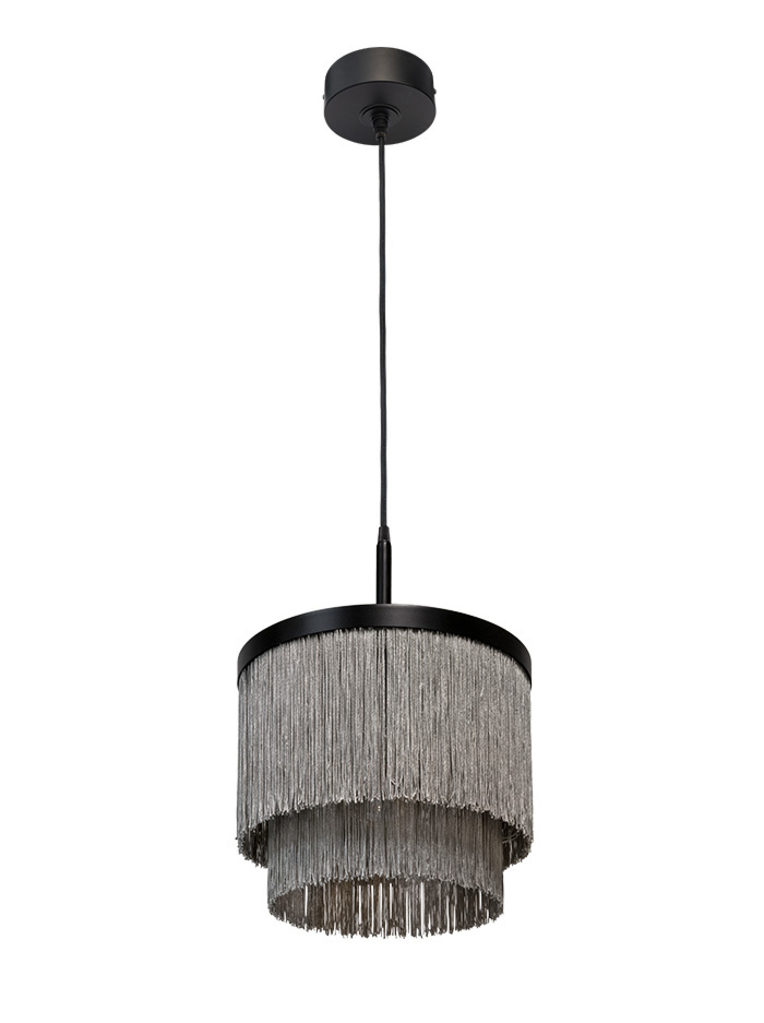 FRINGES hanging lamp d:30cm black - Hanglampen