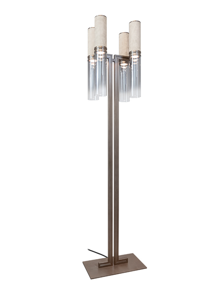 Infinito vloerlamp 4-lichts brons ontworpen door Marcel Wolterinck - Vloerlampen