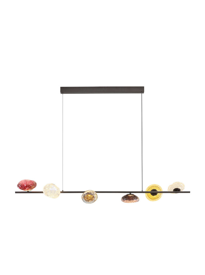 SOFFIO 6-light hanging lamp 21W 3000K L: 135 cm not dimmable - Hanglampen