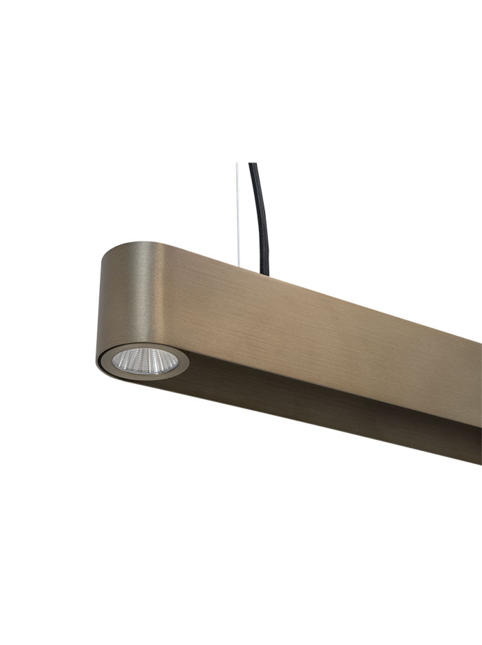 ASTOR STRAIGHT hanglamp L:1200mm 4x 6W brons Designed By Brands-Concept - Hanglampen